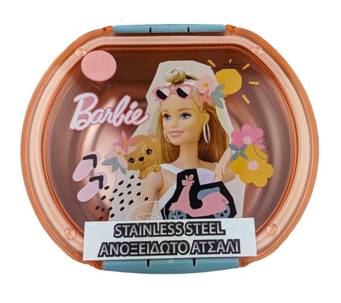 ΔΟΧΕΙΟ ΦΑΓΗΤΟΥ STAINLESS STEEL 680ml BARBIE COLLAGE - GIM