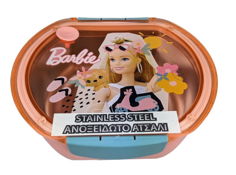 ΔΟΧΕΙΟ ΦΑΓΗΤΟΥ STAINLESS STEEL 680ml BARBIE COLLAGE - GIM