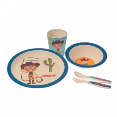 GAMBERRITOS ΣΕΤ ΦΑΓΗΤΟΥ 5ΤΜΧ ΜΠΛΕ COWBOY