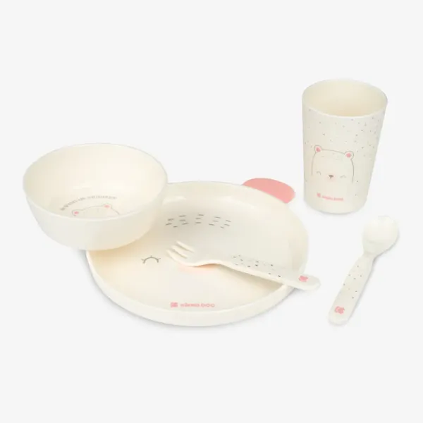 Tableware PP set Bear with me Pink