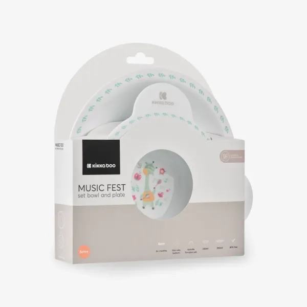 Set bowl and plate Music Fest
