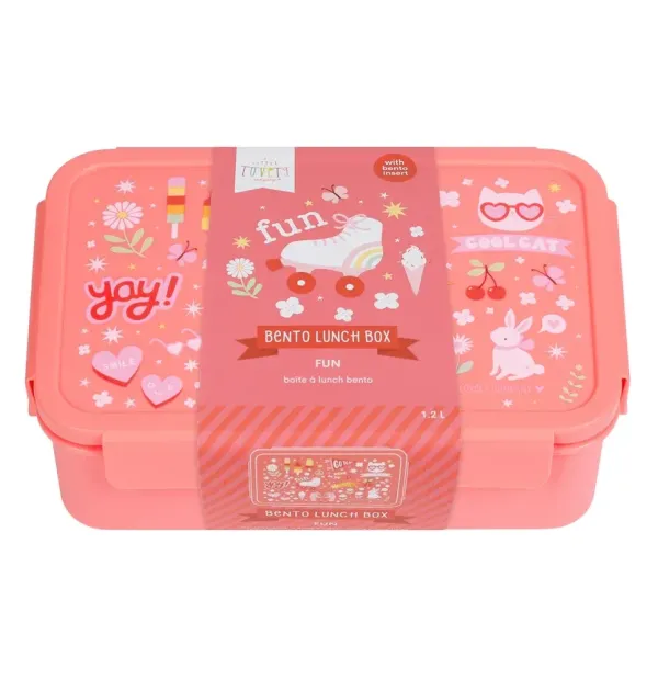 Δοχείο φαγητού Bento με χωρίσματα 1,2 L- Fun