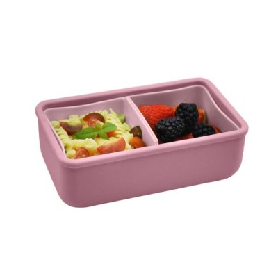 Melii – Bento Σιλικόνης 2 Θέσεων 700ml Blush/Berr