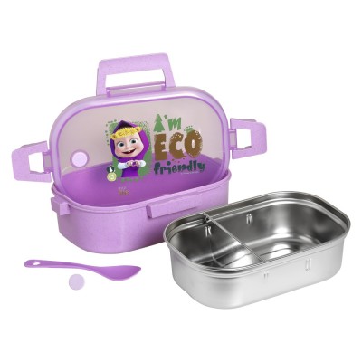 Food Container 'Masha - Eco Friendly' 900ML μωβ