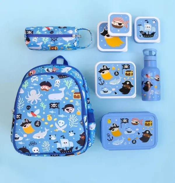 Σετ 4 δοχεία φαγητού Lunch & Snack Box - Pirates - A little lovely company