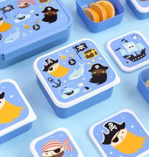Σετ 4 δοχεία φαγητού Lunch & Snack Box - Pirates - A little lovely company