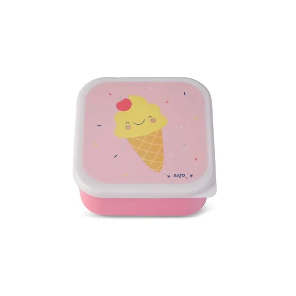 Δοχείο Φαγητού Saro Ice creams (Σετ 3τμχ)
