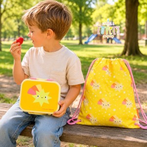 Δοχείο φαγητού Bento με χωρίσματα- 900ml - Shooting star - A Little Lovely Company