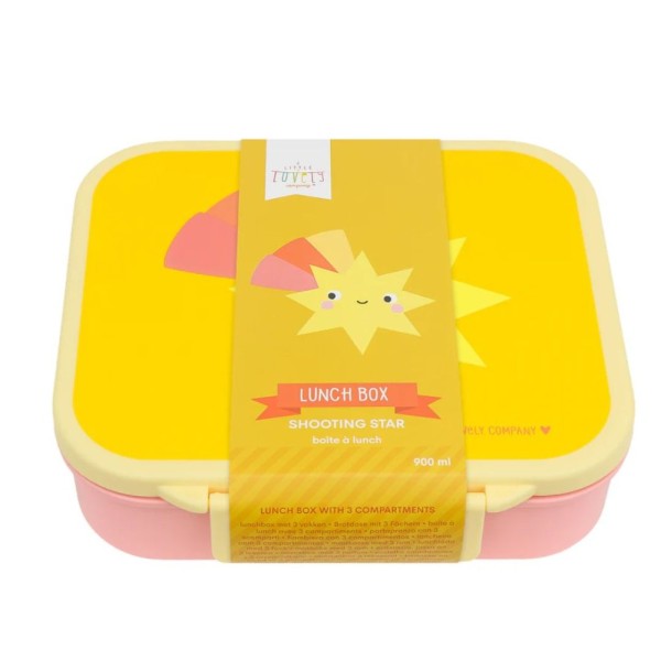 Δοχείο φαγητού Bento με χωρίσματα- 900ml - Shooting star - A Little Lovely Company
