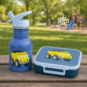 Δοχείο φαγητού Bento με χωρίσματα- 900ml - Dump truck - A Little Lovely Company