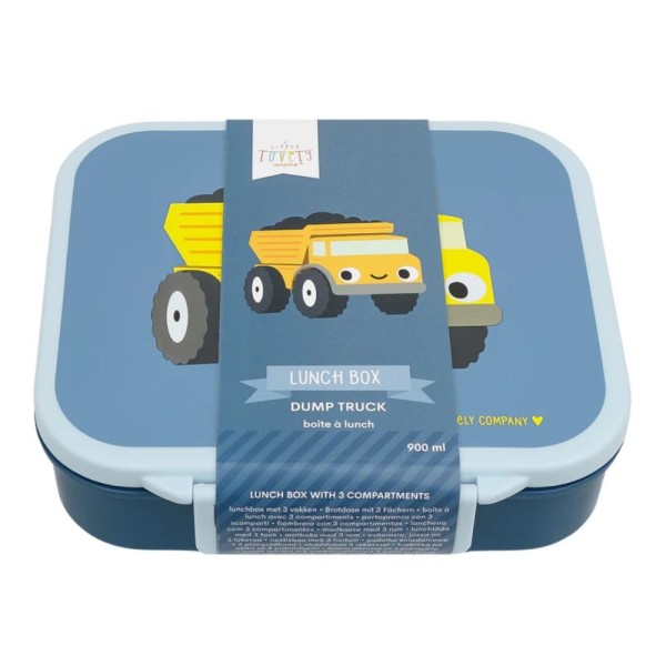 Δοχείο φαγητού Bento με χωρίσματα- 900ml - Dump truck - A Little Lovely Company