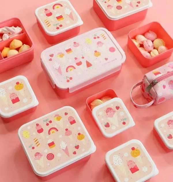 Δοχείο φαγητού Bento με χωρίσματα- 1,2 L- Ice-cream - A Little Lovely Company
