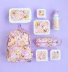 Σετ 4 δοχεία φαγητού Lunch & Snack Box -Flower garden - A Little Lovely Company