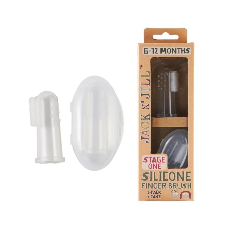 Οδοντόβουρτσα Δακτύλου Σιλικόνης, 2ΤΜΧ μεΘήκη,Stage 1: 6-12μηνών