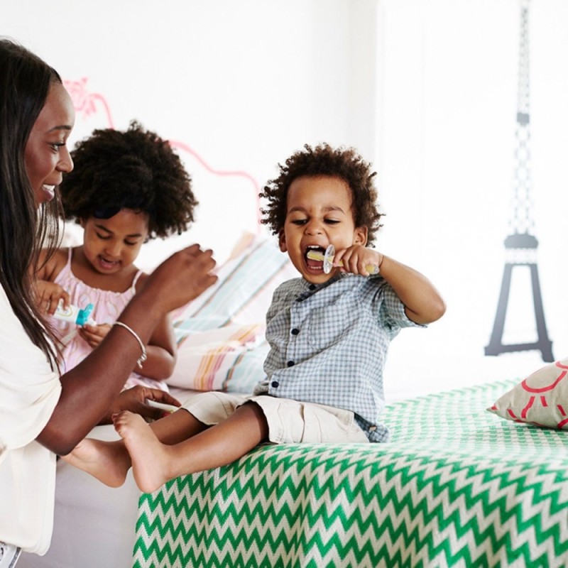 Οδοντόβουρτσα Σιλικόνης, με προστατευτική ασπίδα,Stage 2: 12-24μηνών