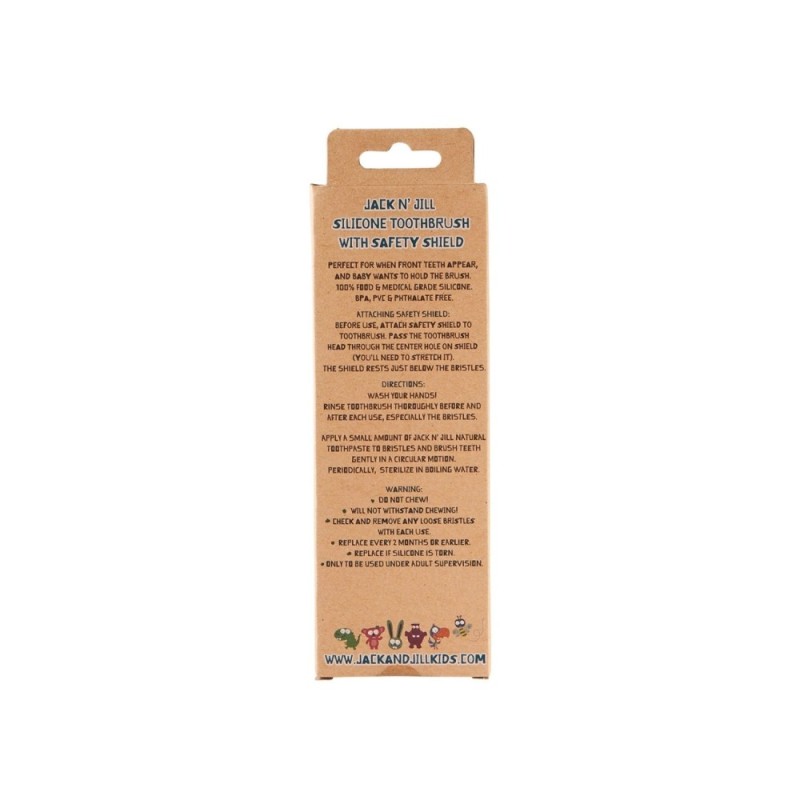 Οδοντόβουρτσα Σιλικόνης, με προστατευτική ασπίδα,Stage 2: 12-24μηνών