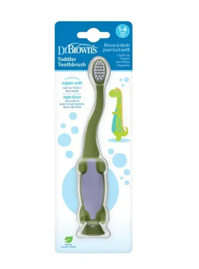 DR.B.Οδοντόβουρτσα πράσινος δεινόσαυρος 1-4ετών DR.B.Οδοντόβουρτσα πράσινος δεινόσαυρος 1-4ετών