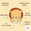 Sassi παιδικό backpack Junior A4  Chompy The Lion