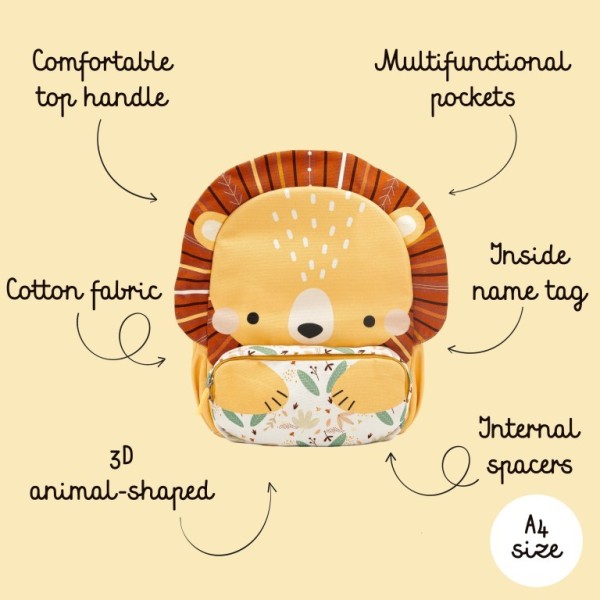 Sassi παιδικό backpack Junior A4  Chompy The Lion