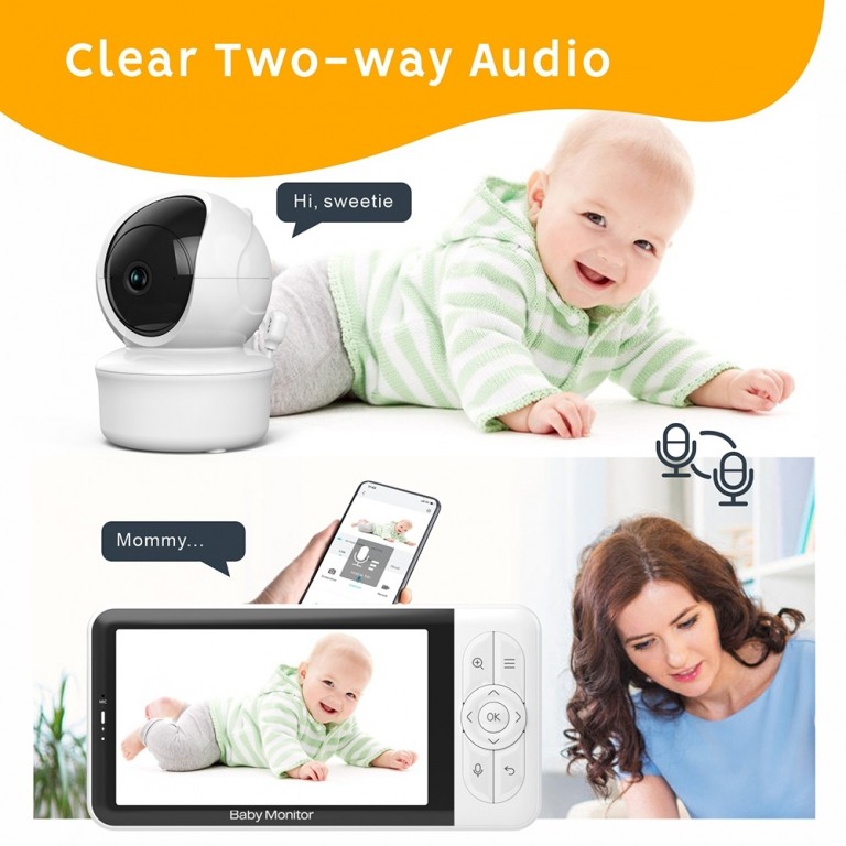 Ενδοεπικοινωνία με περιστρεφόμενη κάμερα & W-Fi Bebe Stars 5 Ενδοεπικοινωνία με περιστρεφόμενη κάμερα & W-Fi Bebe Stars 5