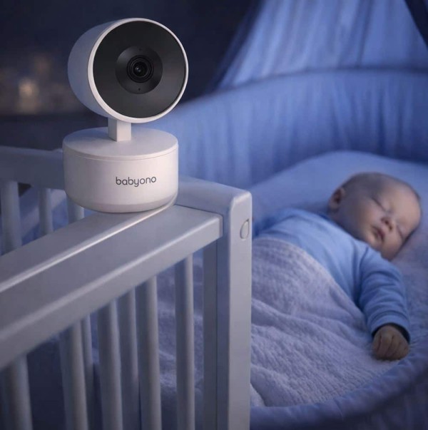 Περιστρεφόμενη κάμερα/ Baby monitor με ενδοεπικοινωνία- Full HD ανάλυση - Νυχτερινή λήψη & καταγραφή - BabyOno Περιστρεφόμενη κάμερα/ Baby monitor με ενδοεπικοινωνία- Full HD ανάλυση - Νυχτερινή λήψη & καταγραφή - BabyOno