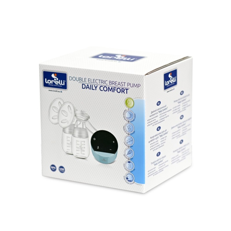 DOUBLE ELECTRIC BREAST PUMP DAILY COMFORT BLUE ΔΙΠΛΟ ΘΗΛΑΣΤΡΟ