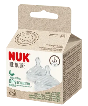 2τμχ Mέγεθος L Nuk Θηλές Nature Sense
