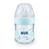 NUK ΜΠΙΜΠΕΡΟ ΓΥΑΛΙΝΟ 120ml ΣΙΛΙΚΟΝΗΣ ΜΕΓ. S NATURE SENSE TEMP. C