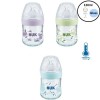 NUK ΜΠΙΜΠΕΡΟ ΓΥΑΛΙΝΟ 120ml ΣΙΛΙΚΟΝΗΣ ΜΕΓ. S NATURE SENSE TEMP. C
