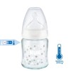 NUK ΜΠΙΜΠΕΡΟ ΓΥΑΛΙΝΟ 120ml ΣΙΛ. FIRST CHOICE PLUS TEMP. CONTROL