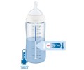NUK ΜΠΙΜΠΕΡΟ ΓΥΑΛΙΝΟ 240ml ΣΙΛ. FIRST CHOICE PLUS TEMP. CONTROL