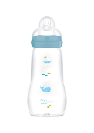 MAM ΜΠΙΜΠΕΡΟ ΓΥΑΛΙΝΟ Feel Good 260ml Θηλή Σιλικόνη 2M+ ΑΓΟΡΙ