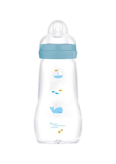 MAM ΜΠΙΜΠΕΡΟ ΓΥΑΛΙΝΟ Feel Good 260ml Θηλή Σιλικόνη 2M+ ΑΓΟΡΙ