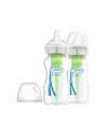 Dr. Brown’s Options+ Σετ Γυάλινων Μπιμπερών 2 τμχ Με Φαρδύ Λαιμό 270ml