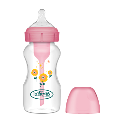 Μπιμπερό πλαστικό Options+ (Φ.Λ.) 270 ml Ροζ – Dr.Brown’s