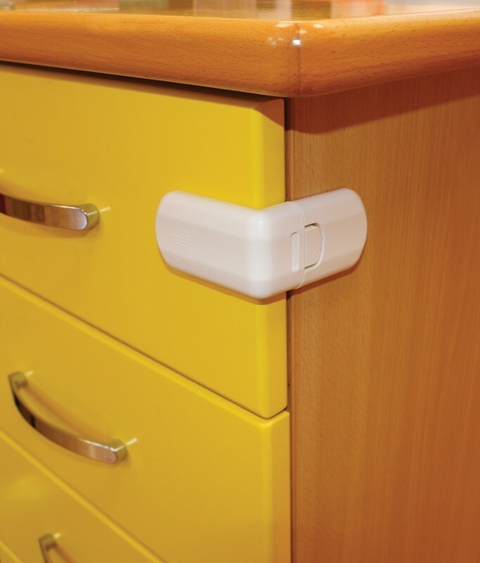 ΑΣΦΑΛΕΙΑ ΓΙΑ ΝΤΟΥΛΑΠΙΑ-ΣΥΡΤΑΡΙΑ ΛΕΥΚΟ DRAWER LOCK 1/1