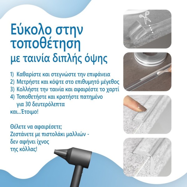 ΠΡΟΣΤΑΤΕΥΤΙΚΗ ΤΑΙΝΙΑ ΕΠΙΦΑΝΕΙΩΝ ΔΙΑΦΑΝΟ/ΛΕΥΚΟ
