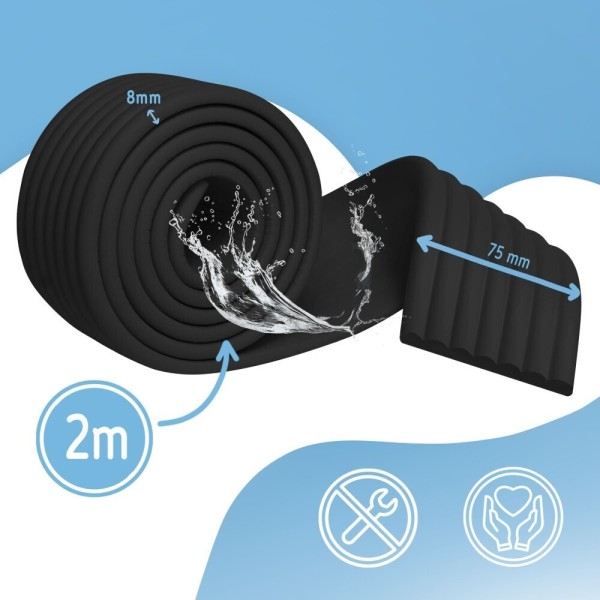Αφρώδης Προστατευτική Ταινία L Shape – Black