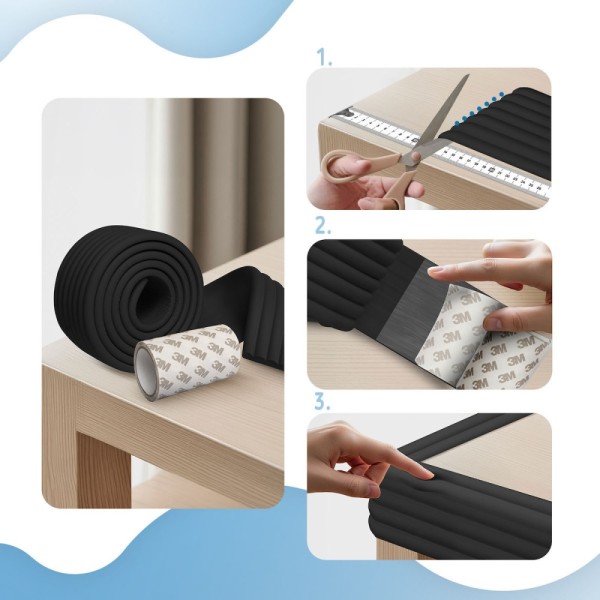 Αφρώδης Προστατευτική Ταινία L Shape – Black
