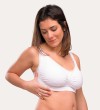Σουτιέν θηλασμού Padded GelWire White XL Support Nursing Bra