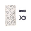MUSLIN & 2 PRAM PEG BOX SET OUTER SPACE ON WHITE ΜΟΥΣΕΛ