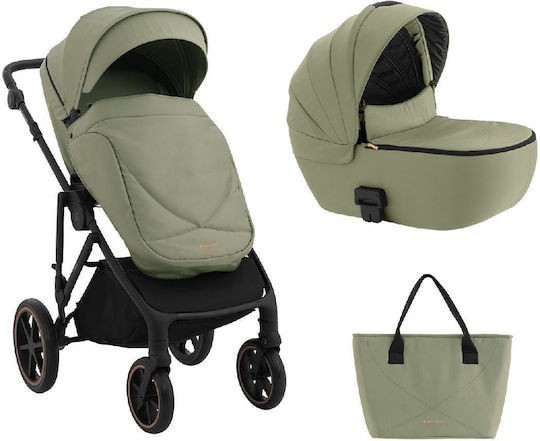 THEA ARMY GREEN 2024 2in1 STROLLER W/CARRYCOT ΚΑΡΟΤΣΙ & PORT-BEB THEA ARMY GREEN 2024 2in1 STROLLER W/CARRYCOT ΚΑΡΟΤΣΙ & PORT-BEB