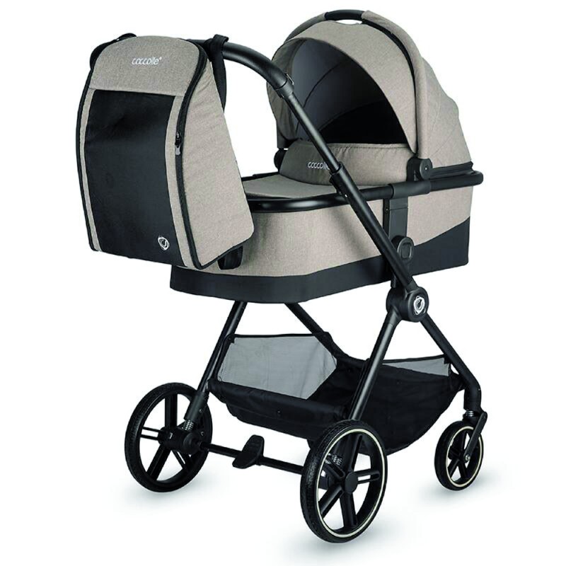 COCCOLLE LISSIA 2in1 BUTTERNUT BEIGE TRAVEL SYSTEM ΚΑΡΟΤΣΙ+PORT-