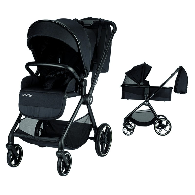 COCCOLLE LISSIA 2in1 ANTHRACITE TRAVEL SYSTEM ΚΑΡΟΤΣΙ+PORT-BEBE