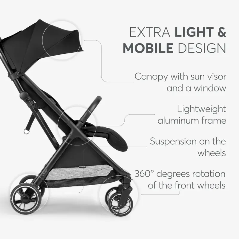 ΚΑΡΟΤΣΙ ΒΟΛΤΑΣ AUTOFOLDING LAUREN 2025 BLACK 