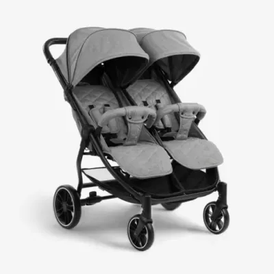 Twin stroller Happy 2 Light Grey