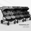 Twin stroller Happy 2 Light Grey