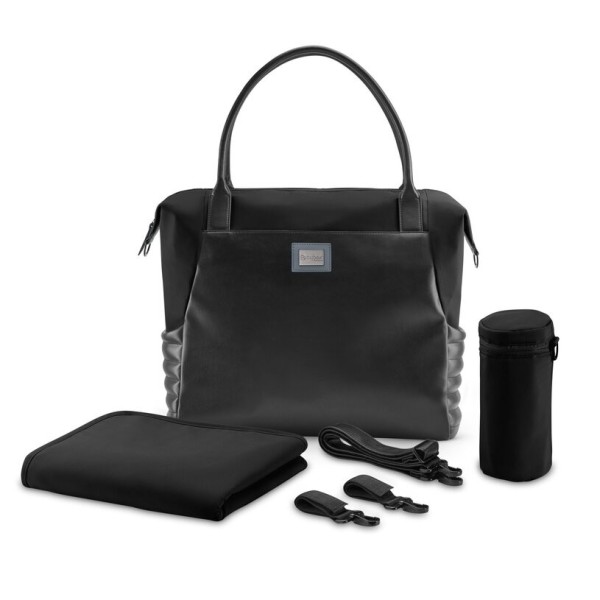 PLATINUM SHOPPER BAG DEEP BLACK/BLACK PU2 ΤΣΑΝΤΑ-ΑΛΛΑΞΙΕΡΑ