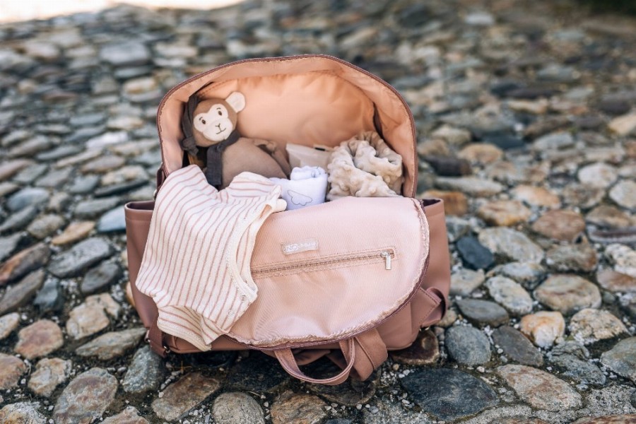 GLAMOUR DUSTY PINK BACKPACK ΤΣΑΝΤΑ ΑΛΛΑΞΙΕΡΑ ΠΛΑΤΗΣ