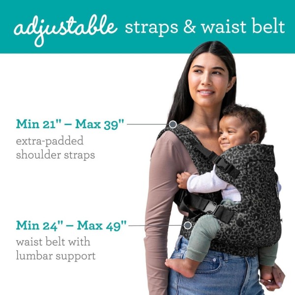 FLIP 4-IN-1 CONVERTIBLE CARRIER LEOPARD COL.BLACK - INFANTINO